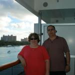 Cheryl & Darren arriving in Nassau Bahamas