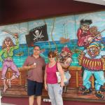Darren & Cheryl  at the Pirates Museum in Nassau Bahamas